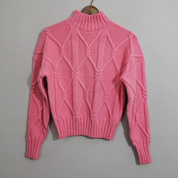 J. Crew Collection Chunky Pink Knit Sweater - Picture 1 of 4